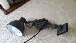 Régi,műhelylámpa,harmonika lámpa