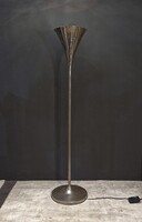 Eredeti art deco tölcsér lámpa, állólámpa, krómozott réz