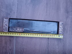 Retro levélbontó kés és hozzá tartozó tálca