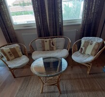 4-Piece Rattan Lounge Set for Sale