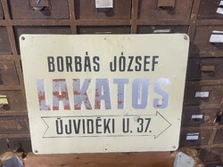 Alumínium Kovács mester tábla