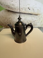 Antik Ezüstözött Koronás Monogramos Kiöntő A181