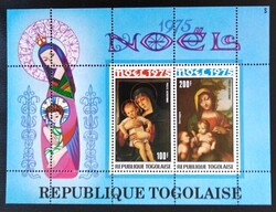 KB201 /  Togo 1975 Karácsony blokk postatiszta