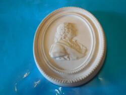 MEISSENI  emlék  plakett  - porcelánkép , Johann Fridrich  Böttger   300 éves születésére