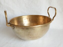 Réz habverő üst, régi habüst, 21cm