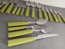 Guy Degrenne + Krupp Berndorf funky design evőeszközkészlet 1990s Austria Paris ritka