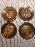 Nagy méretű bronz falitál csomag