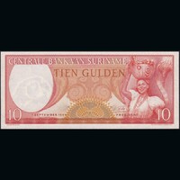 Suriname 10 Gulden 1963 P-121b UNC