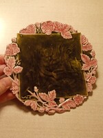 Ritka Schütz Cilli fajansz/ majolika tányérka