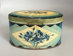 Ritkább Weiss Manfréd által gyártott Szent István Cikóriakávé fémdoboz, c.1930