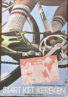 START KÉT KERÉKEN !!! 1979 !!! Mozi Film Plakát Poszter G !!!