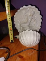 Kerámia Női akt kagylóban lámpa