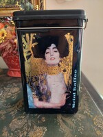 Klimt doboz Meinl kaffe régebbi kávés doboz