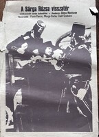 A SÁRGA RÓZSA VISSZATÉR !!! 1983 !!! Mozi Film Plakát Poszter Szakadt !!!