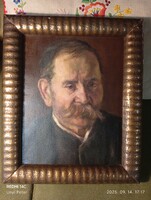 Bajszos férfi portré