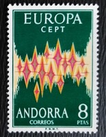 SPA71 / Spanyol Andorra 1972 EUROPA CEPT bélyeg postatiszta