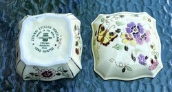 Kézi festésű és aranyozású, lepkés-pillangós Zsolnay bonbonier !