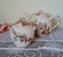 W.A.A.&Co Adderley nagyméretű fajansz cukortartó ritka!