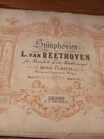 Antik német kotta Beethoven szimfóniák zongorára