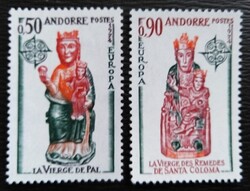 FA258-9 / Francia Andorra 1974 EUROPA CEPT bélyegsor postatiszta