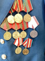 Egyenruha a II. Vh-ból, szovjet, őrmesteri, komplett, 48-as méret. 4008b