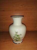 Hollóházi porcelán Erika mintás váza- 15 cm magas (7/d)
