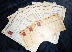 Balassagyarmati Ker. Rt. 15  db számlája (1930-35, háztartási cikkek, Ipolytarnóc)