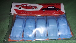Retro trafikáru magyar kisipari fröcsölt műanyag kisautók bontatlan csomag 5db autó 1:87 H0 MÉRET 11