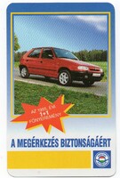 Kártyanaptár: Magyar Autóklub.