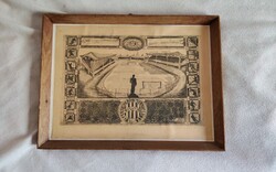 Túli János Gyula Régi FTC Stadion grafika