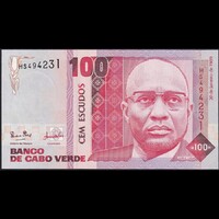 Cape / Cabo Verde / Zöld-foki-szigetek 100 Escudos 1989 P-57 UNC