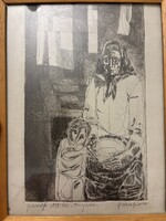 Józsa János rézkarc