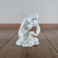 Antik Nymphenburg porcelán majom figura