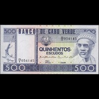 Cape / Cabo Verde / Zöld-foki-szigetek 500 Escudos 1977 P-55 UNC