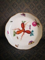 Fischer Mór, gyümölcs mintás Herendi tányér, 1861