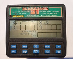 Retro Blackjack 21 Quartz Game Handheld Console in Soviet-Style