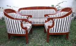 Biedermeier kanapé, fotel / Danhauser garnitúra.