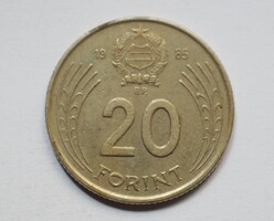 20 Forint , 1985 , Magyar Népköztársaság , Budapest , pénz , érme , Dózsa