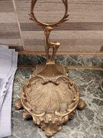 Hollóházi Brass / Bronze Pocket Watch Stand with Deer Motif