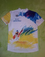 L-es vintage Castelli R.V.T. Orscholz (1989) kerékpáros mez