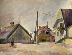 Jeney István: Balatonkenese falu, 1957