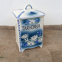 Old Granulated Barley Container with Lid