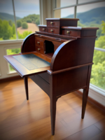 Art deco stílusú kisméretű írószekrény, íróasztal szekreter