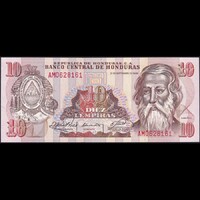 Honduras 10 Lempiras 1989 P-70 UNC
