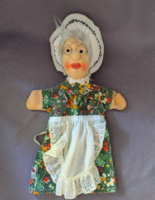 Vintage Kézibáb 33 cm., Nagymama