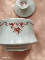 Csipkebogyós  cukor tartó teás készlet része