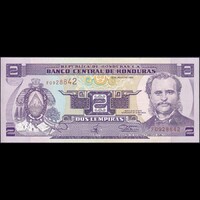 Honduras 2 Lempiras 1994 P-72c UNC