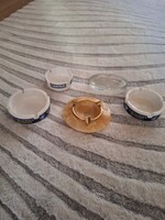 Hamutál készlet, ásványi opál, tejüveg, porcelán Módosítva + 2 darab