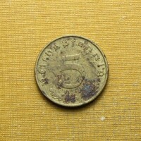 Németország horogkeresztes 1938 A 5 pfennig