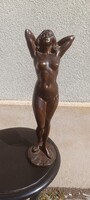 Maugsch Gyula (1882-1945 ) Ébredés című bronz szobra